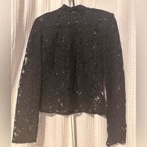 11. NWT Zara black Lace crochet top